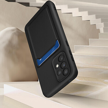 Forcell Coque pour Samsung Galaxy A53 5G Silicone Souple Porte-carte Fine Légère  Noir pas cher
