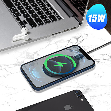 Avis Avizar Chargeur sans fil magnétique Magsafe Charge Rapide iPhone 12, appareils QI Noir