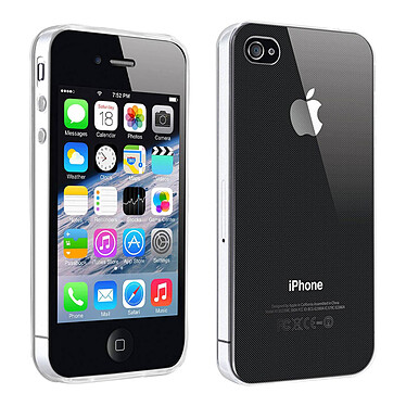 Avizar Coque Apple iPhone 4 / 4S Protection Silicone Résistant Ultra fine transparent