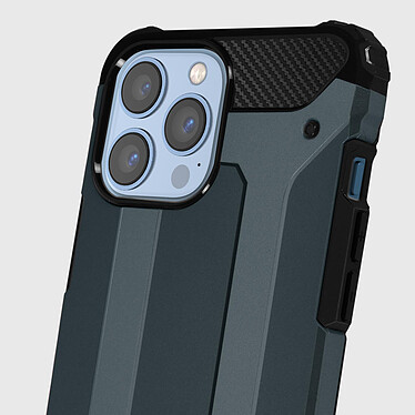 Acheter Avizar Coque iPhone 13 Pro Max Design Relief Hybride Antichute Defender II bleu