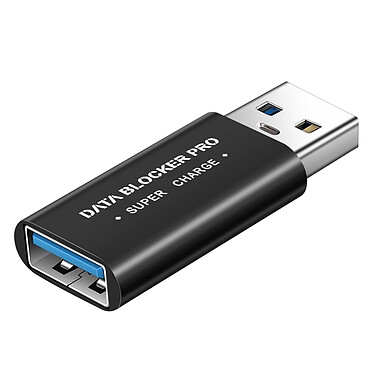 Avizar Bloqueur de Données USB, Data Blocker Super Charge , Noir