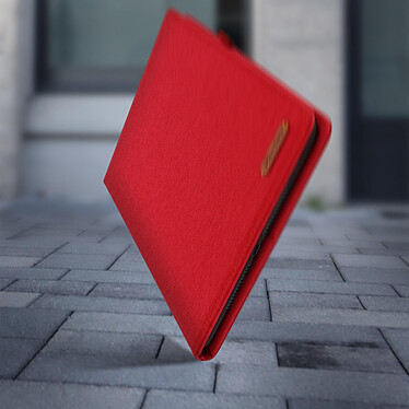 Avizar Housse iPad 9 2021 iPad 8 2020 iPad 7 2019 Porte Cartes Support Rouge pas cher