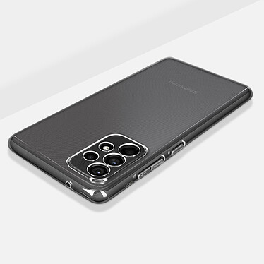 Avizar Coque pour Samsung Galaxy A73 Silicone Souple et Film Verre Trempé 9H  noir pas cher