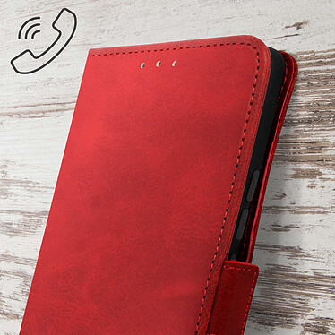 Acheter Avizar Étui Xiaomi Mi 11 Ultra 5G Portefeuille Support Vidéo Languette Magnétique Rouge