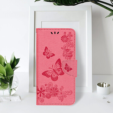 Avis Avizar Étui Motif papillon et fleur pour Samsung Galaxy A33 Portefeuille Support Vidéo  Rose