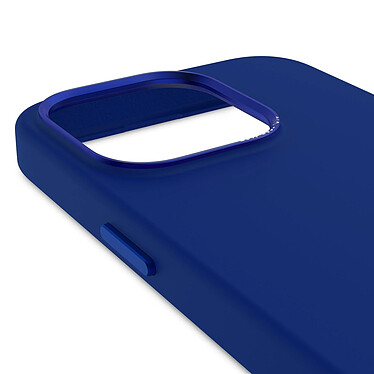 Avis Decoded Coque MagSafe pour iPhone 15 Pro Silicone Mat Doux Bleu Galactique