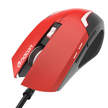 Nacon Souris Gaming LED 6 Boutons 2400dpi Filaire USB Câble 1.8m  GM-105 Rouge