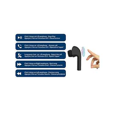 Acheter Blaupunkt - Ecouteurs sans fil avec étui de recharge - BLP4795-133 - Noir