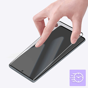 Avizar Verre Trempé pour Motorola Edge 50 Fusion Anti-rayures Bords Incurvés Noir pas cher