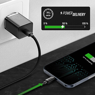 Avis Baseus Chargeur Secteur USB-C Power Delivery 3.0 20W 3A Charge Rapide Noir