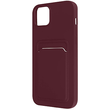 Avizar Coque pour iPhone 14 Plus Silicone Souple Porte-carte Fine Légère  violet