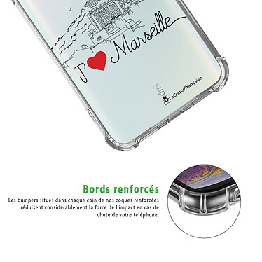 Acheter LaCoqueFrançaise Coque Xiaomi Redmi Note 8 Pro anti-choc souple angles renforcés transparente Motif J'aime Marseille