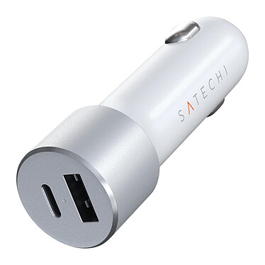 Satechi Chargeur Voiture 72W USB-C Power Delivery + USB Voyant LED Gris Sidéral