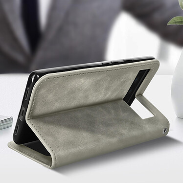 Acheter Avizar Étui Portefeuille pour Google Pixel 6a Porte-cartes Soft-touch Clapet aimanté  gris