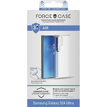 Avis Force Case Coque pour Galaxy S24 Ultra Renforcée Système Tryax Inserts 3D Transparent