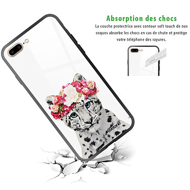 Avis Evetane Coque iPhone 7 Plus/ 8 Plus Coque Soft Touch Glossy Leopard Couronne Design