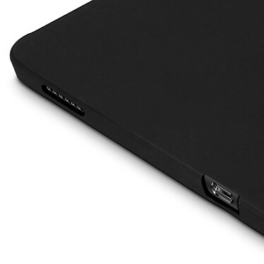 Avizar Coque pour Samsung Galaxy Tab S8 Ultra Résistante Silicone Gel Flexible Fine Légère  Noir pas cher