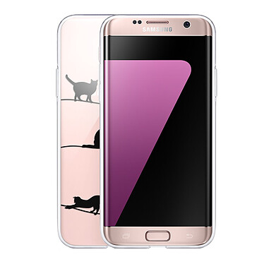 Avis Evetane Coque Samsung Galaxy S7 Edge 360 intégrale transparente Motif Chat Lignes Tendance