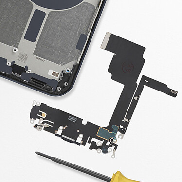 Acheter Clappio Connecteur de Charge pour Apple iPhone 15 Pro, Port USB C + Microphone Bleu Roi