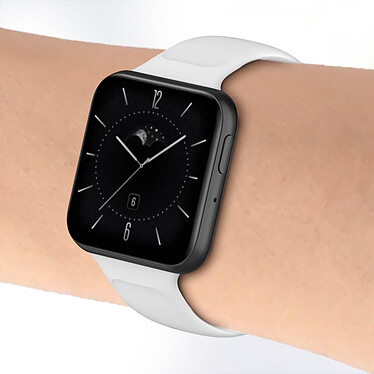 Avis Avizar Bracelet pour Oppo Watch 3 Silicone Soft-Touch Sange à Trous  blanc