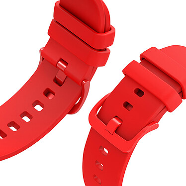 Avis Avizar Bracelet pour Samsung Galaxy Watch Active 40mm Silicone Souple Rouge