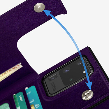 Avizar Coque Cordon Samsung Galaxy S20 Ultra Multifonction Avec Lanière - violet pas cher
