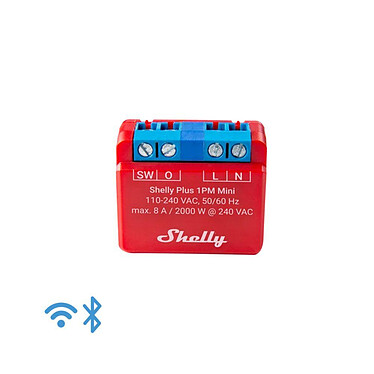 Shelly - Commutateur relais Wi-Fi – SHELLYPLUS1PMMINI – Shelly