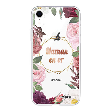 Evetane Coque iPhone Xr 360 intégrale transparente Motif Coeur Maman D'amour Tendance