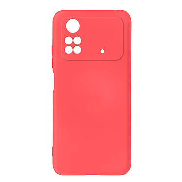 Avizar Coque pour Xiaomi Poco M4 Pro 4G Silicone Semi-rigide Finition Soft-touch Fine  fuschia