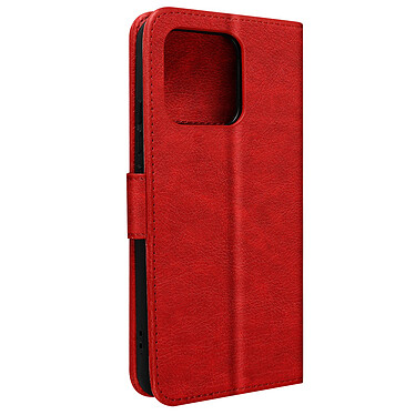 Avizar Housse pour Xiaomi 13 portefeuille rangement carte support vidéo  rouge