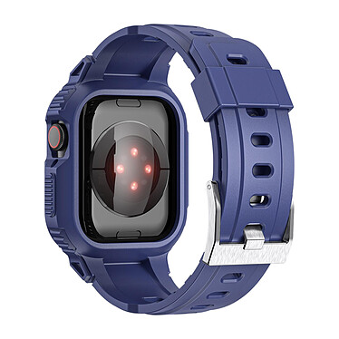 Avizar Bracelet pour Apple Watch 41mm / 40mm / 38mm Silicone avec Coque Antichoc Bleu
