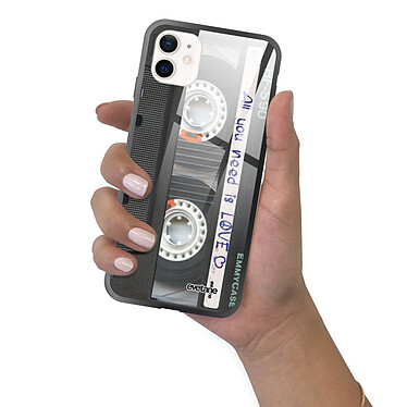 Evetane Coque iPhone 12 Mini Coque Soft Touch Glossy Cassette Design pas cher