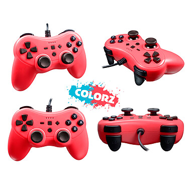 Avis Subsonic Pro S wired controller Colorz Nintendo Switch Rouge