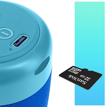 Acheter Avizar Mini Enceinte Bluetooth 5.0 Puissance Sonore 5W Radio FM Micro et Dragonne WSY01  bleu