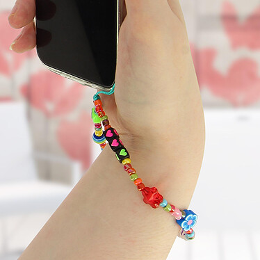 Avis Avizar Bijou de Téléphone Bracelet 25cm Lovely Multicolore