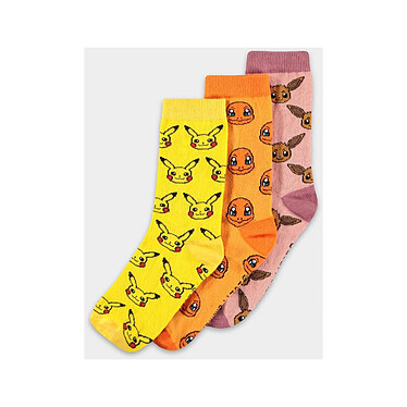 Pokémon - Pack 3 paires de chaussettes Three Icons 43-46