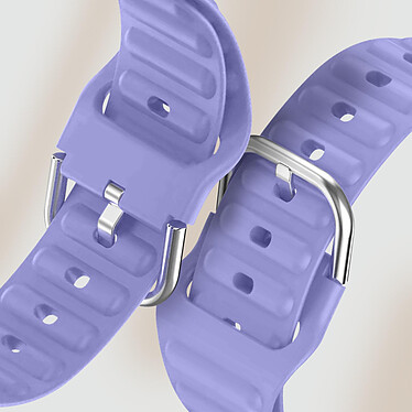 Avis Avizar Bracelet pour Apple Watch 41mm et 40mm et 28mm Silicone Ajustable Fermoir Ardillon  Violet