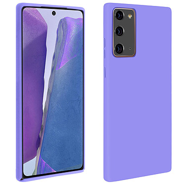 Avizar Coque Galaxy Note 20 Semi-rigide Soft Touch Compatible QI violet