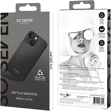 Avis So Seven Coque pour iPhone 14 Plus SMOOTHIE RECYCLE Noir