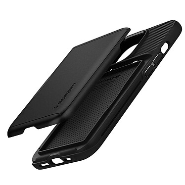 Spigen SGP Coque iPhone 13 Pro Max Hybride ultra-fine Béquille  Slim Armor Noir pas cher