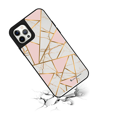 Avis LaCoqueFrançaise Coque iPhone 12/12 Pro miroir Marbre Rose Design