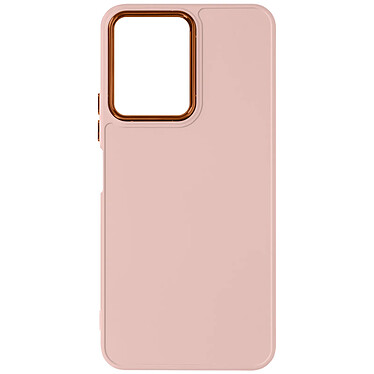 Avizar Coque pour Xiaomi Redmi 13C Rigide Contour Caméra Métallisé Rose Poudré