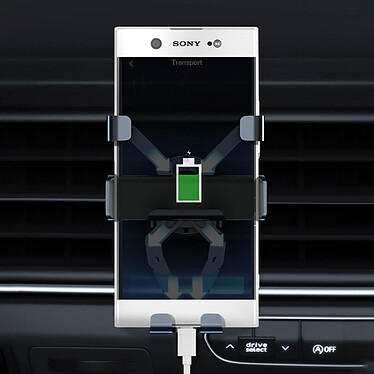 Moxie Support Voiture Grille d'Aération 360° pour Téléphone Noir pas cher