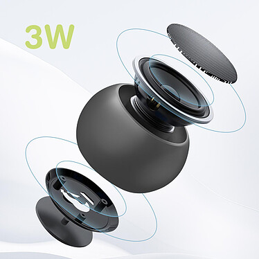 Avis Moxie Mini Enceinte Sans-fil Bluetooth Autonomie 3h Design Ultra-compact Noir
