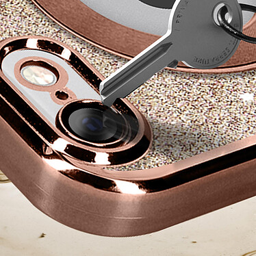 Avis Avizar Coque pour iPhone 6 et 6s Paillette Amovible Silicone Gel  Rose Gold