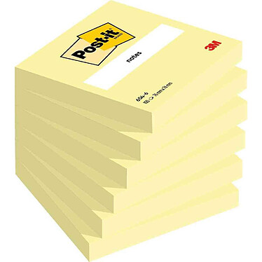POST-IT Bloc-note adhésif, 76 x 76 mm, jaune