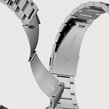 Acheter Avizar Bracelet pour Huawei Watch GT Runner / Watch GT 3 46mm Maille Acier Gris