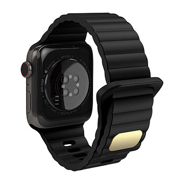 Avizar Bracelet pour Apple Watch 41mm et 40mm et 38 mm Silicone Souple et Doux  Noir