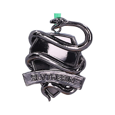 Harry Potter - Décoration sapin Slytherin Crest (Silver) 6 cm pas cher