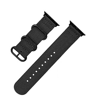 Acheter Evetane Bracelet en nylon pour Apple Watch (42/44/45/49 mm) Noir